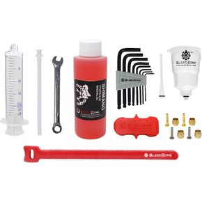RSN Sports Master Bleed Kit for Shimano Hydraulic MTB Brakes with 120ml Mineral Oil and Tools