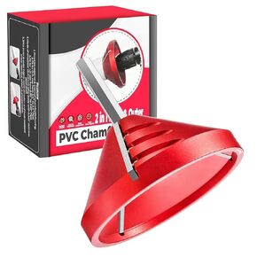 2 in 1 Deburring Tool, Inner Outer Pipe Reamer, PVC CPVC ABS PP PE conduit reamer, PVC Chamfer Tool, Uter Diameter of 0.92in to 3.89in, Inner Diameter of 0.75in to 3.5in