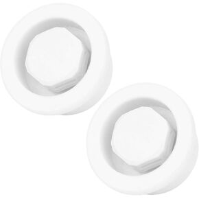 Vent Hole, 2Pcs PVC Surfboard Paddle Board Vent Plug Automatic Breathing Waterproof Surfboard Vent(White)
