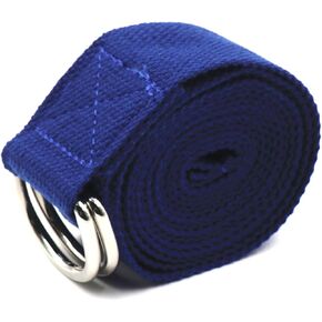 Teeoff Yoga Straps with Adjustable Metal D-Ring for Pilates Gym Workouts Stretching 8 Colors