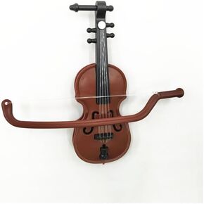Brown Miniature Violin with Stand, Bow and Case Perfect Mini Musical Instrument for Dollhouse Decoration and Collectors Home Decoration Acoustic Violins, Orchestral Strings