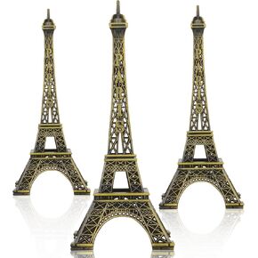 Shimeyao 3 Pcs Eiffel Tower Cake Topper Paris Eiffel Tower Centerpiece Mini Statue Decor Figurine Table Tower Eiffel Home Decoration for Party