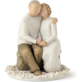 Willow Tree Anniversary, sculpted hand-painted cake topper