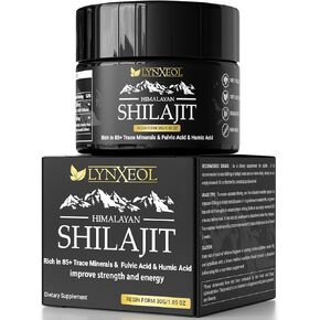 Himalayan Shilajit Resin - Organic Shilajit Lab tested Rich in Trace Minerals Fulvic & Humic Acid - Natural Support for Muscle Growth Energy Daily Wellness - Pure & Potent Formula 30g