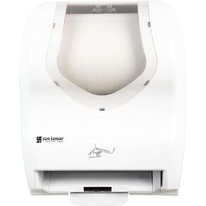 San Jamar Classic Paper Towel Dispenser Hybrid Dispenser for Bathroom, Kitchens, and Restaurants, Plastic, 10.25 x 16.75 x 13 Inches, Black
