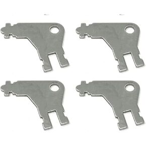 Replace 50504 Key, Commercial-Grade Universal Dispenser Key for GP Towel Dispensers and Toilet Paper Dispensers 4pcs