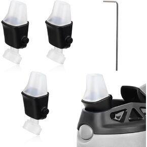 3pcs Lid Spout Replacement for Contigo, BPA Lid Parts Topper Seal Replacement with Wrench Soft Silicone Top Mouthpiece Water Bottle Accessories Compatible with Contigo Aubrey Kids 14oz 20oz