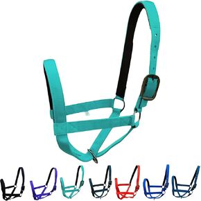 Majestic Ally Adjustable Nylon Cattle Halter with Padded Crown and Nose - 6-Month Warranty