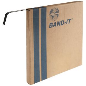 Band-It Coated Band, AE4349, 316 Stainless Steel, 1/2" wide x 0.045" thick with PPA571 Coating, (82.5 Foot Roll)