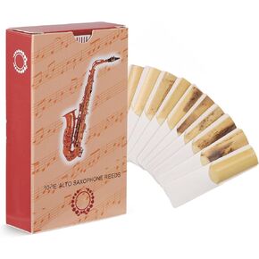 10Pcs Saxophone Reeds Strength 2.5 For E flat minor Alto Saxophone Reeds Professional Beginner Sax Accessories