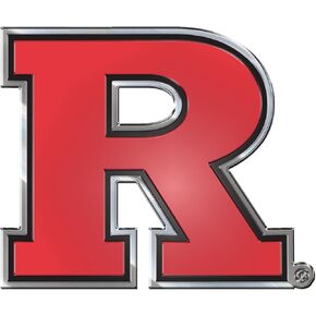 FANMATS 60579 Rutgers Scarlett Knights Heavy Duty Aluminum Embossed Color Emblem, Auto Emblem Decal