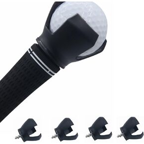 Golf Ball Retriever Grabber,4PCS Black Golf Ball Retriever for Putter Back Saver Claw Put On Putter Grip Suction Cup Ball Grabber Golf Screws Tool,Golf Pick-up Tool