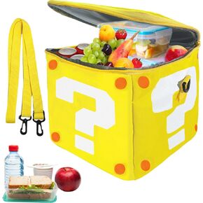 Kids Lunch Box Bag Boys Insulated, Reusable, Large Lunch Box for School Work - Video Game Merch for Kids 3+,Girls,Toddler,Adults (9x 9inch)