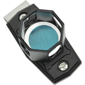 VGEBY Magnetic Billiard Chalk Holder, Portable Billiard Octagonal Chalk Holder Aluminum Alloy Billiard Cue Chalk Holder with Clip Snooker Accessory