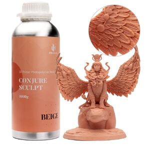 Chitu Systems Conjure Sculpt الراتنج، راتنج الطابعة ثلاثية الأبعاد عالي التفاصيل مع أداء تفصيلي واضح للغاية، أفضل راتنج للمنمنمات وقطع العرض طباعة LCD ثلاثية الأبعاد (رمادي، 1000 جم)