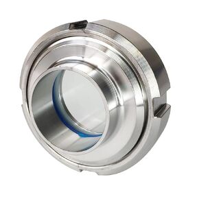 3" Weld Union Sight Glass Sanitary Weld Sight Glass PTFE Gaskets 304 Stainless Steel for Processing View Plumbing Fitting Circular Viewing