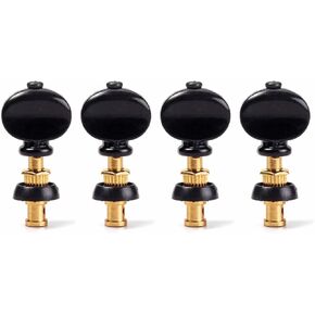 Milisten 12 pcs String Ukulele Tuning Machines tuning peg Ukulele tuner with button key tuner for Ukulele makeup earth tones