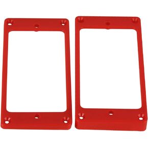 Yibuy 90 x 45mm Red Curved Humbucker Pickup Frame Mounting Rings for Electric Guitar Set of 2