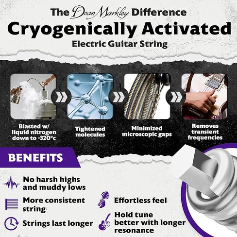 دين ماركلي سلاسل الغيتار الكهربائي سلسلة الفنان Orianthi 6 سلسلة مجموعة، 2554-OR مجموعة سلسلة الغيتار الكهربائي الصلب الأزرق، المعالجة بالتبريد لحياة أطول وصوت متفوق، صنع في الولايات المتحدة الأمريكية، قياس 9-52 in Kuwait