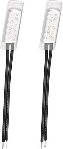 KSD9700 NC 90C مفتاح التحكم في درجة الحرارة مفتاح الحماية الحرارية للترموستات - إغلاق عادة/250 فولت 10 أمبير/معدن/2 قطعة in Saudi Arabia