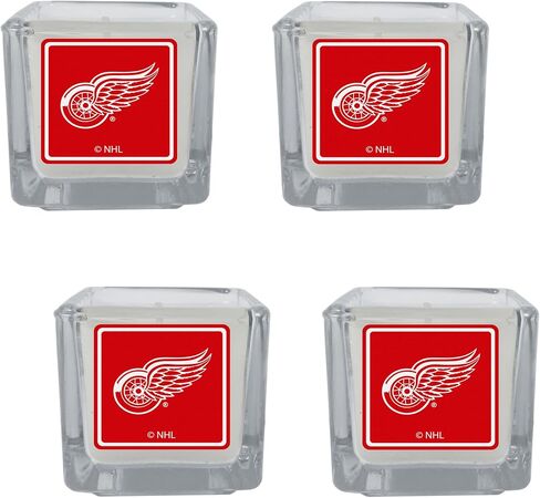 شموع معطرة من Siskiyou Sports NHL Detroit Red Wings، 4 قطع مقاس واحد، ألوان الفريق in Saudi Arabia