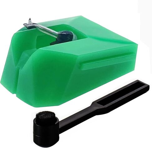 AT-VMN95E Record Replacement Needle with Stylus Cleaning Stylus Compatible with Audio-Technica VMN95C, VMN95E, VMN95EN, VMN95ML, VMN95SH, VMN95SP Turntable Stylus Needle in Saudi Arabia