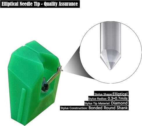 AT-VMN95E Record Replacement Needle with Stylus Cleaning Stylus Compatible with Audio-Technica VMN95C, VMN95E, VMN95EN, VMN95ML, VMN95SH, VMN95SP Turntable Stylus Needle in Saudi Arabia