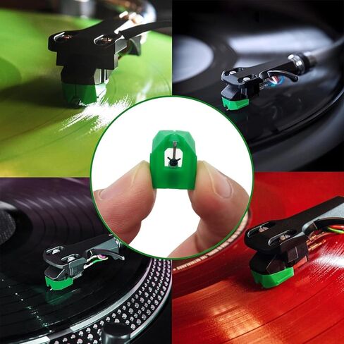 AT-VMN95E Record Replacement Needle with Stylus Cleaning Stylus Compatible with Audio-Technica VMN95C, VMN95E, VMN95EN, VMN95ML, VMN95SH, VMN95SP Turntable Stylus Needle in Saudi Arabia