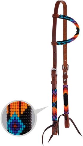 CIRCLE Y Infinity Wrap Beaded One Ear Headstall - Horse Size in Saudi Arabia