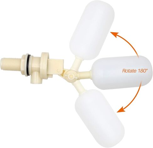 صمام مياه عائم 1/2 بوصة مع ذراع قابل للتعديل، صمام الكرة العائمة يغلق تلقائيًا لخزان المياه وبركة الماشية والحصان والماعز والأغنام والخنازير والكلب الساقي in Kuwait