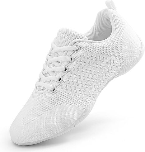 Girls Cheerleading Shoes White Dance Shoes Cheer Shoes Women Breathable Youth Cheer Competition Sneakers Athletic Training Dance Tennis Walking Shoes Little Kid 12- Women 11.5 in Kuwait