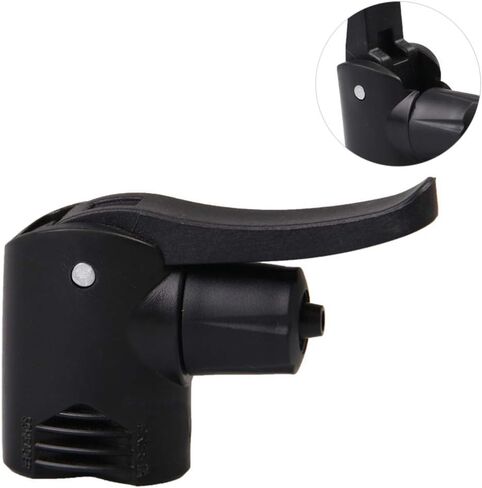 BESPORTBLE 3PCS Replacement Double Pump Head Air Pump Double Pump Head Nozzle Inflator Adapter Valve for Bike Camping (Black) in Saudi Arabia