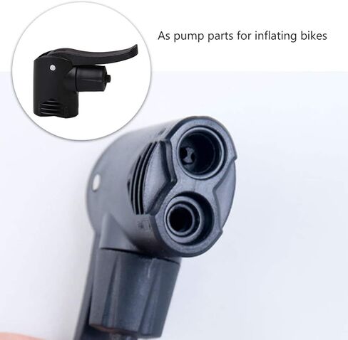 BESPORTBLE 3PCS Replacement Double Pump Head Air Pump Double Pump Head Nozzle Inflator Adapter Valve for Bike Camping (Black) in Saudi Arabia