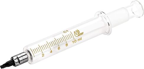 2Pack 10ml/cc Glass Syringes With Metal Head and Caps for Industry or Labtoratory in Saudi Arabia
