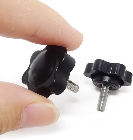 Honbay 8 قطعة لقط المسمار المقبض البرقوق عرافة على شكل قبضة ستار المقبض ، 25 مللي متر ضياء M4x12mm ذكر الموضوع in Kuwait