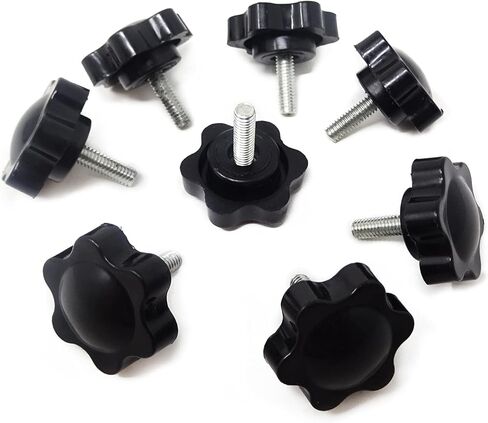 Honbay 8 قطعة لقط المسمار المقبض البرقوق عرافة على شكل قبضة ستار المقبض ، 25 مللي متر ضياء M4x12mm ذكر الموضوع in Kuwait