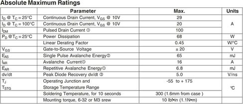10pcs IRFZ34N IRFZ34 34 N-Channel Power MOSFET Transistor 29 A/55 V,3-Pin TO-220AB in Saudi Arabia