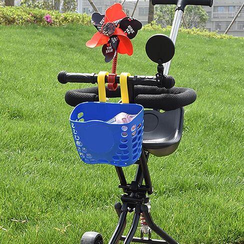 سلة دراجة للأطفال، سلة دراجة أمامية للأطفال، سلة دراجة أمامية للأولاد والبنات والأطفال، سلة دراجة ثلاثية العجلات بمقود أمامي بلاستيكي قابل للتعديل، سلة دراجة ثلاثية العجلات بلاستيكية محمولة للأولاد والبنات in Kuwait