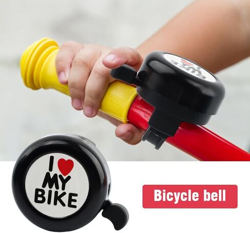 Kids Bike Basket, Cute Bicycle Front Handlebar Basket with Bell Windmill, Adjustable Small Scooter Arts and Crafts Bike Decoration, Bike Accessories for Boys Girls Kids(Black) in Saudi Arabia