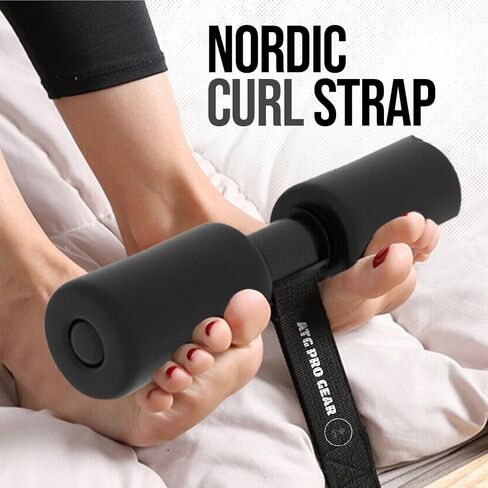 Nordic Curl Atg Pro Gear حزام قابل للتعديل مع وسادة ركبة سميكة - حزام تجعيد أوتار الركبة الشمالية، Nordstick، مطور لحم الخنزير الغلوت، آلة تجعيد أوتار الركبة، القرفصاء الإسباني، عصا الشمال، حزام تجعيد الشمال in Saudi Arabia