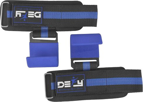 DEFY Challenge Your Fear Weight Lifting Hooks Heavy Duty Lifting Wrist Straps for Pull-ups Thick Padded Neoprene, Double Stitching, Non-Slip Resistant Coating in Kuwait