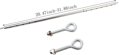 Silver Adjustable Exercise Stainless Steel Spreader Bar, Yoga Training Fitness Gear, Workout Bar,Sports Gym Kit in Saudi Arabia