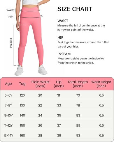 Girls Athletic Leggings Cross High Waist Leggings for Teen Girls Yoga Dance Gym Pants with Pocket in Kuwait