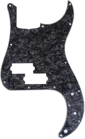 Musiclily Pro 13 فتحة P Bass Pickguard لـ JPN Fender Japan 4-String Bass Precision Bass، 4Ply Black Pearl in Saudi Arabia
