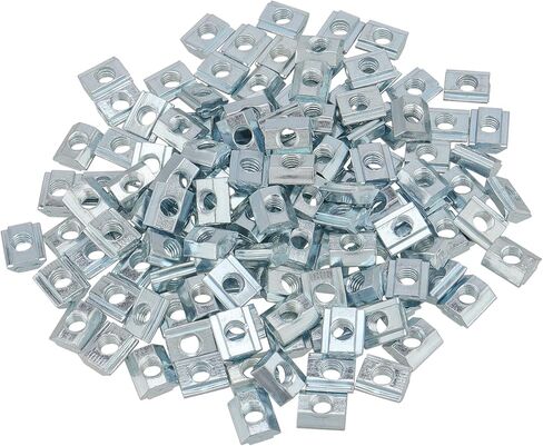 200 قطعة من صواميل M5 T، سلسلة 2020 من صواميل T المنزلقة، صواميل M5 مترية في صامولة T، صواميل فتحة T لملف بثق الألومنيوم بفتحة T 6 مم وطابعة ثلاثية الأبعاد، فضي in Kuwait