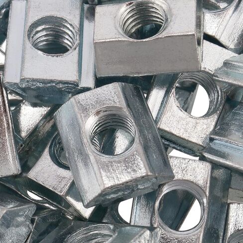 200 قطعة من صواميل M5 T، سلسلة 2020 من صواميل T المنزلقة، صواميل M5 مترية في صامولة T، صواميل فتحة T لملف بثق الألومنيوم بفتحة T 6 مم وطابعة ثلاثية الأبعاد، فضي in Kuwait