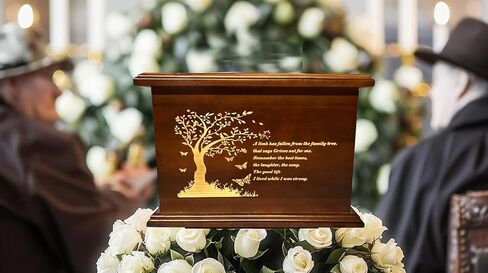 Wooden Urns Ashes Cremation Urns for Human Ashes Adult Male Female Handmade Urns Box and Casket for Ashes Men Women Pets Urn Burial Funeral Memorial Urns Holds Up to 260 LBS in Saudi Arabia