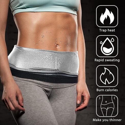 Geyoga 2 قطعة الخصر المتقلب للنساء العرق التفاف العرق الخصر المدرب لكمال الاجسام الجزء السفلي من الدهون في البطن in Saudi Arabia