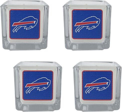 شموع معطرة من Siskiyou Sports NFL Buffalo Bills، 4 قطع مقاس واحد، ألوان الفريق in Saudi Arabia