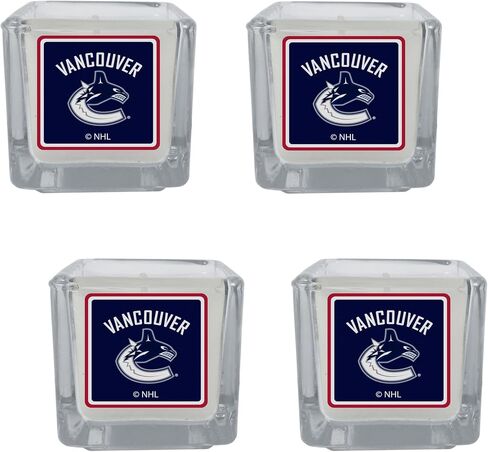 شموع معطرة من Siskiyou Sports NHL Vancouver Canucks، 4 قطع مقاس واحد، ألوان الفريق in Saudi Arabia